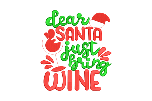 Dear Santa Just Bring Wine Christmas Review