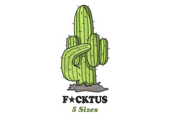 Funny Cactus Middle Embroidery Design Review