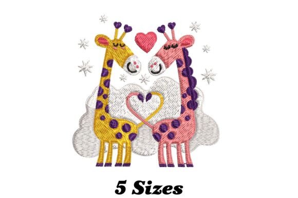 Giraffe Couple Embroidery Review