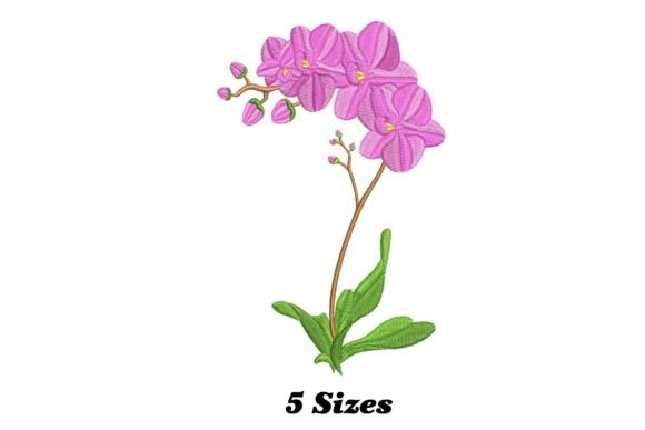 Lovely Orchid Flower Embroidery Review